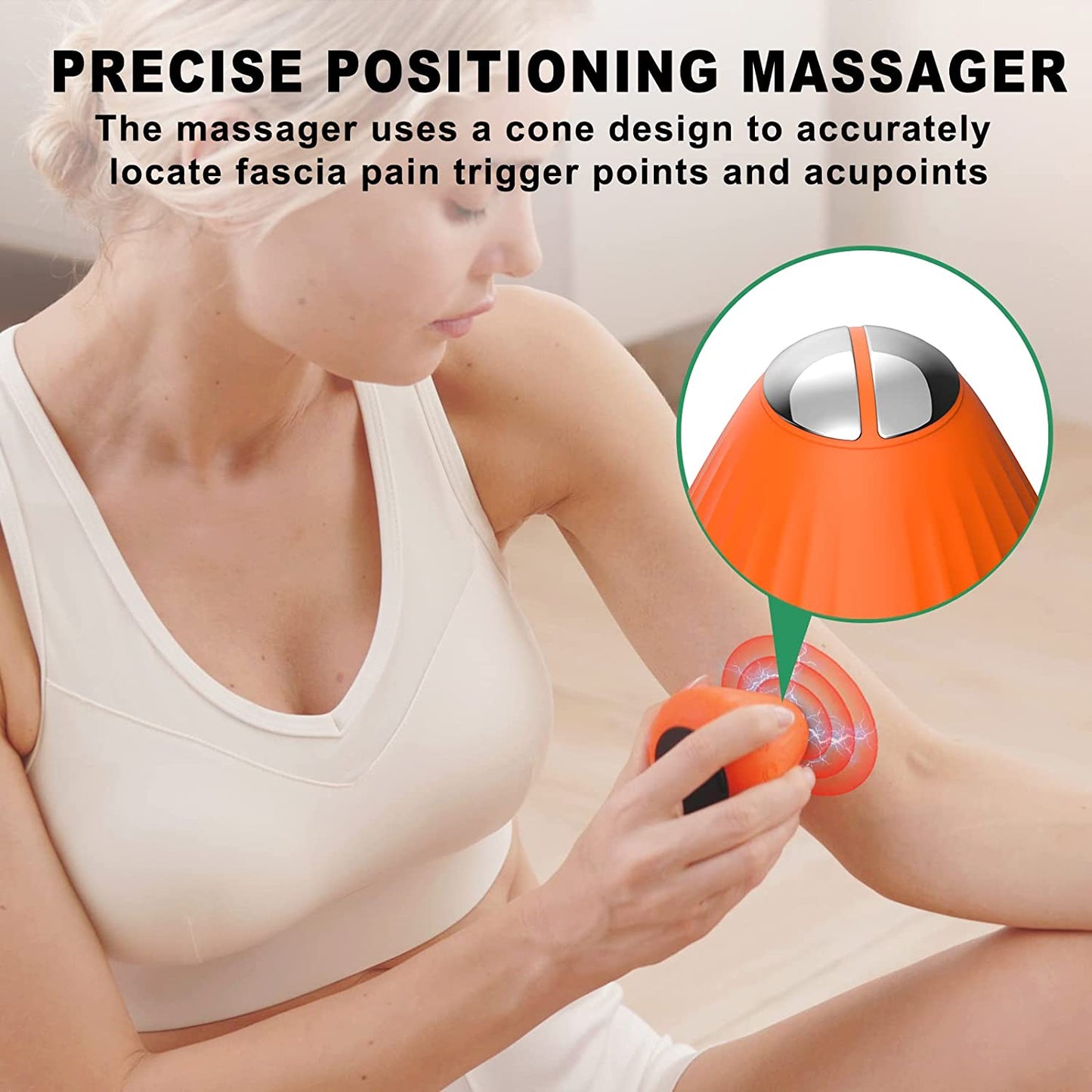 LassRoka Electric Trigger Point Massager - 5 Modes, 10 Intensity Levels, Arthritis Pain Relief