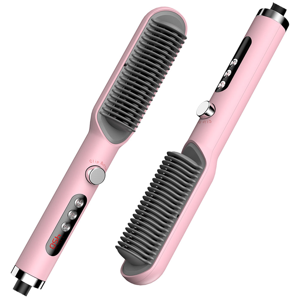 LassRoka Negative Ion Hair Straightener Comb- Fast, Adjustable, Frizz-Free