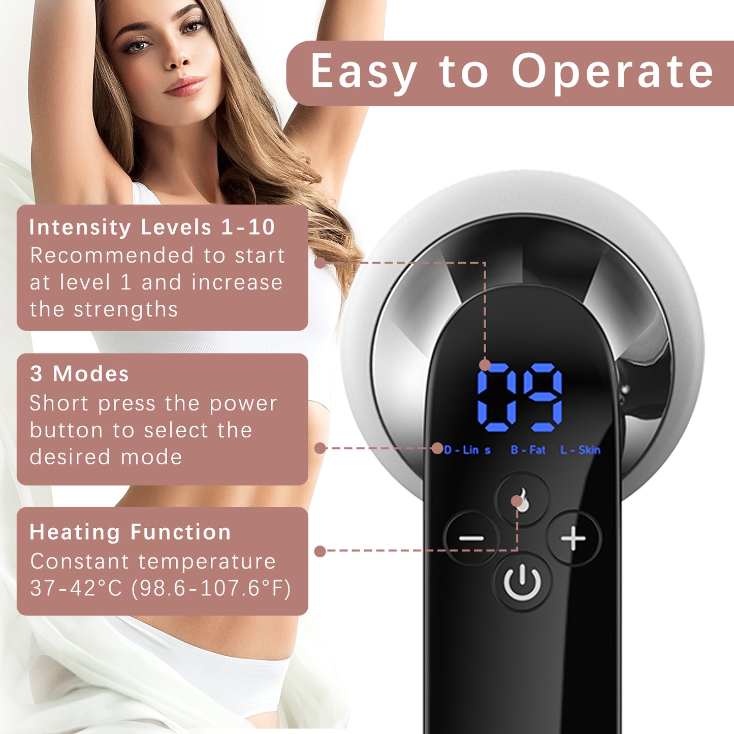 LassRoka Body Sculpting Massager - Removes Stretch Marks, Reduces Cellulite, Enhances Blood Circulation