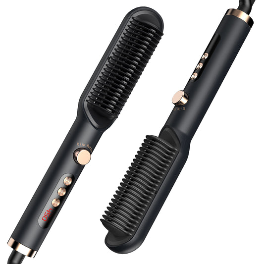 LassRoka Negative Ion Hair Straightener Comb- Fast, Adjustable, Frizz-Free